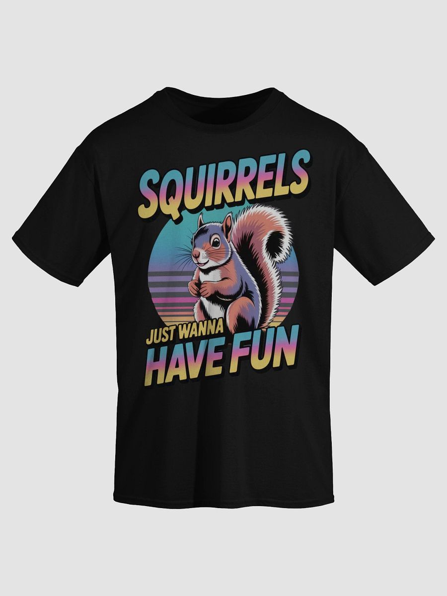 Playful Squirrel Retro T-Shirt product image (3)