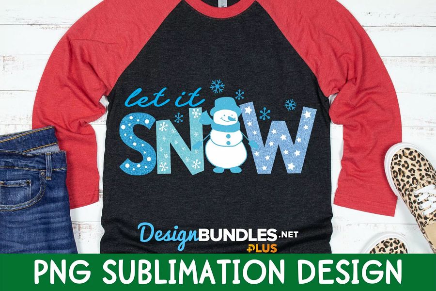 Let It Snow | Sublimation Design product image (1)