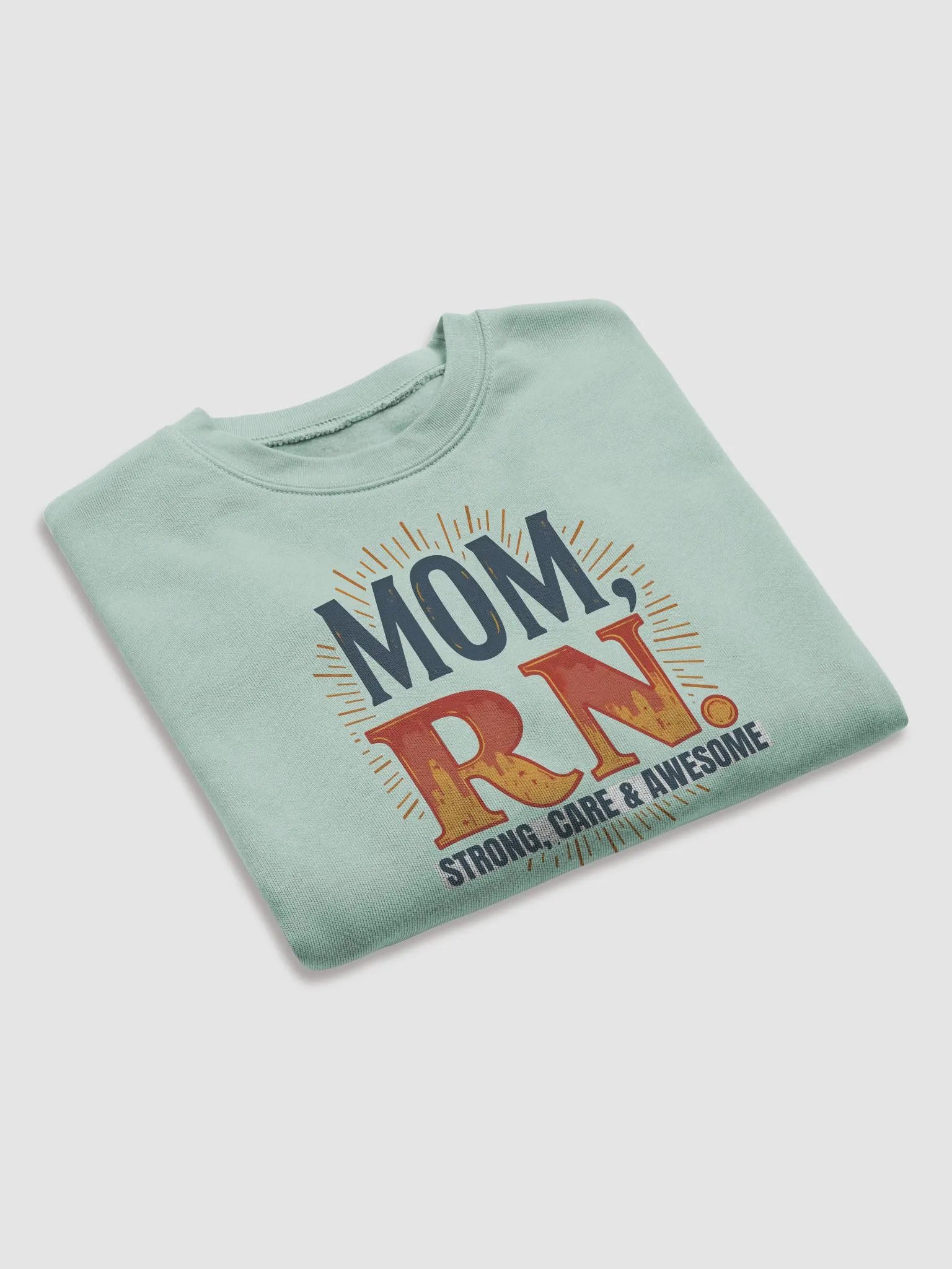 Mom, RN Burst Crop Sweatshirt product image (19)