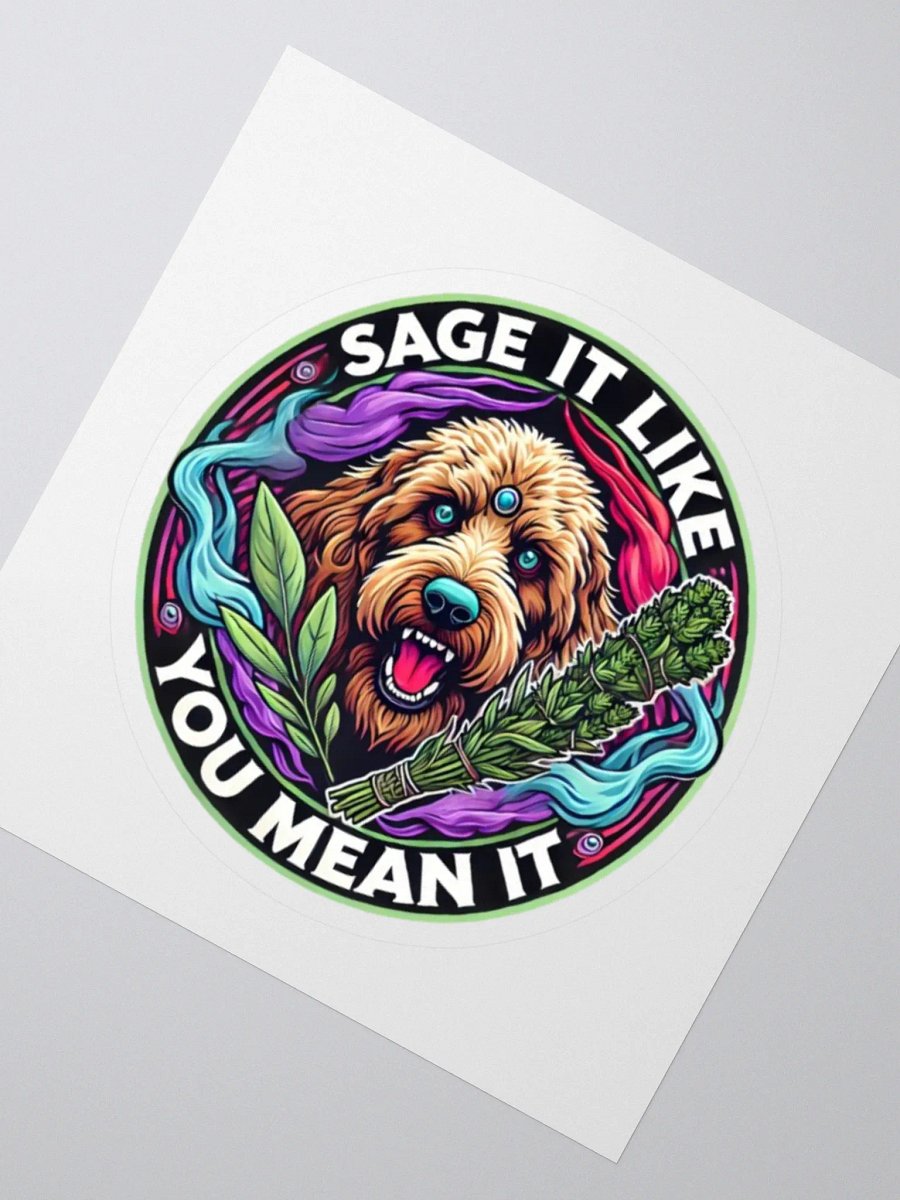 Sage It Like You Mean It - Mystical Golden Doodle Sticker product image (2)