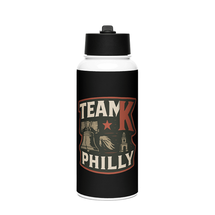 Team K Philly Stainless Steel Water Bottle with a Straw Lid product image (1)