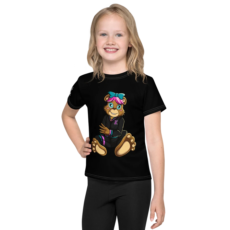 Sitting Girl Bear All-Over Print Kids Crew Neck T-Shirt product image (1)