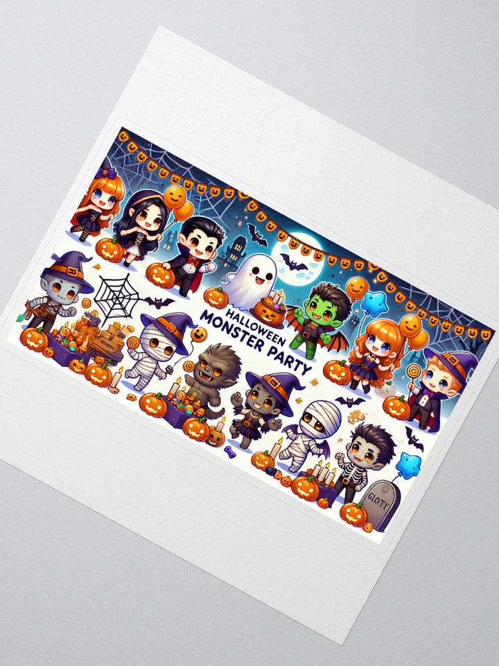 Chibi Classic Monsters Halloween Party Vinyl Sticker 🎃👻 product image (6)