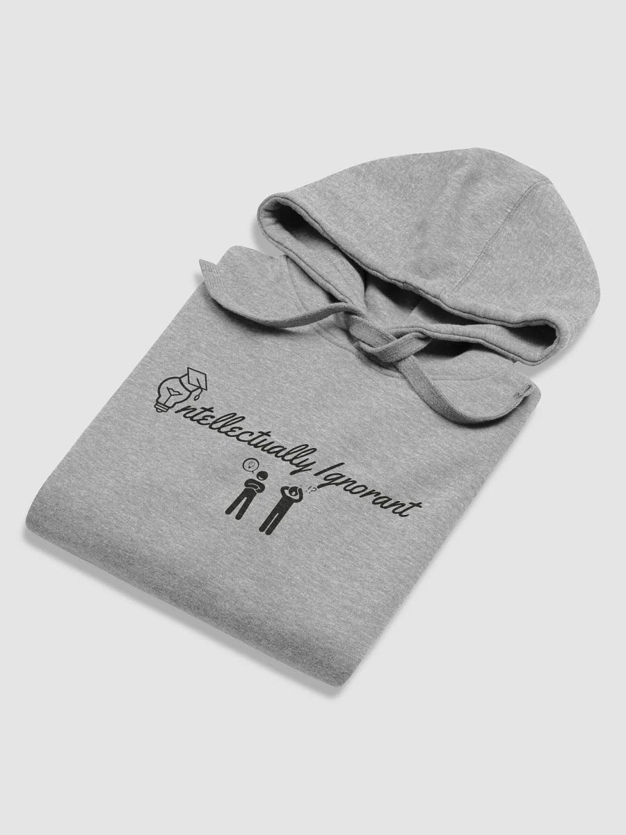 INTELLECTUALLY IGNORANT (Black Logo) Cotton Heritage unisex Hoodie product image (32)