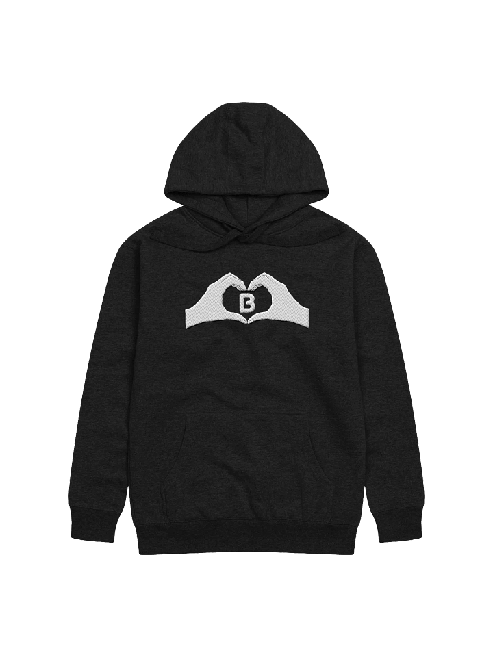 Heartfelt Love "B" Embroidered Unisex Premium Hoodie product image (1)