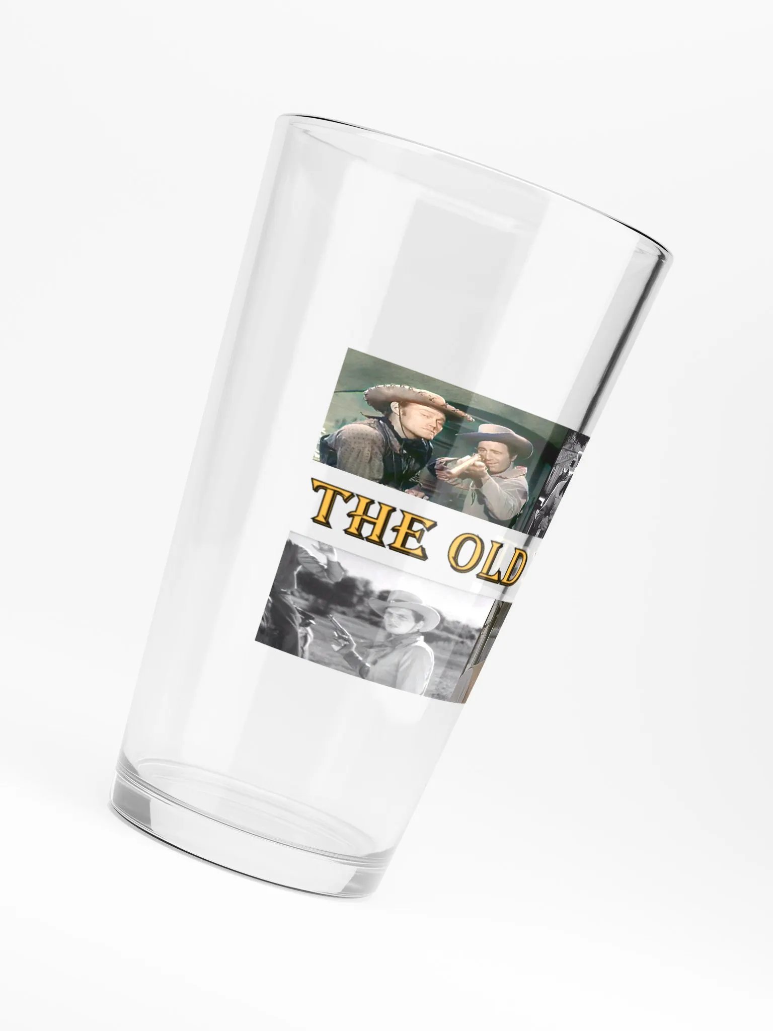"Turbid" Vintage Western Collage Shaker Pint Glass product image (6)