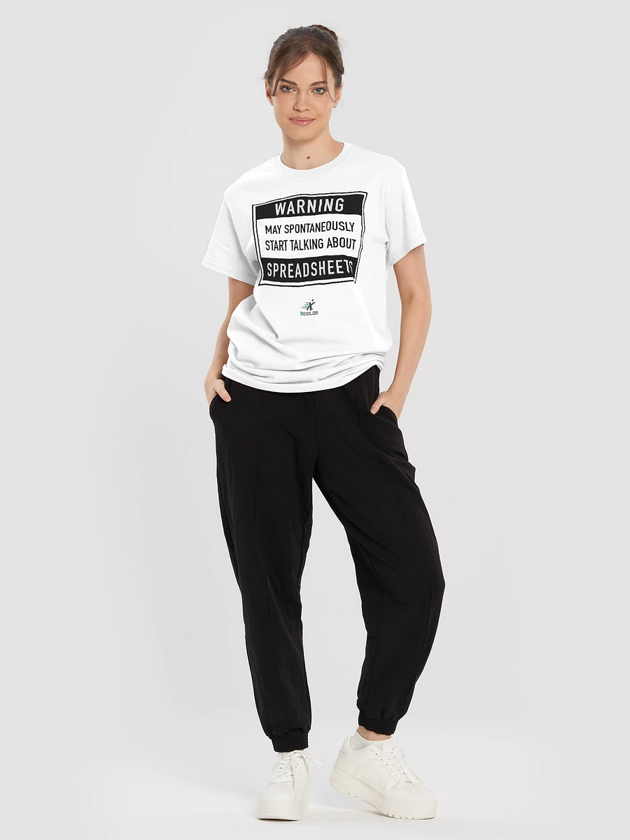 May Start Talking Spreadsheets - T-Shirt (White) product image (2)