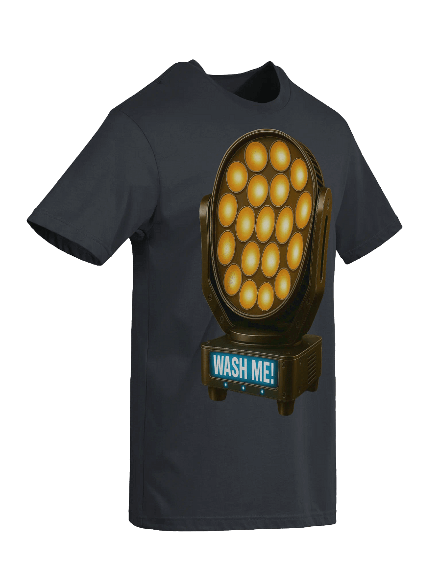 Theatrically Jerry: Amber LED "Wash Me!" Moving Head Wash Light T-Shirt product image (5)