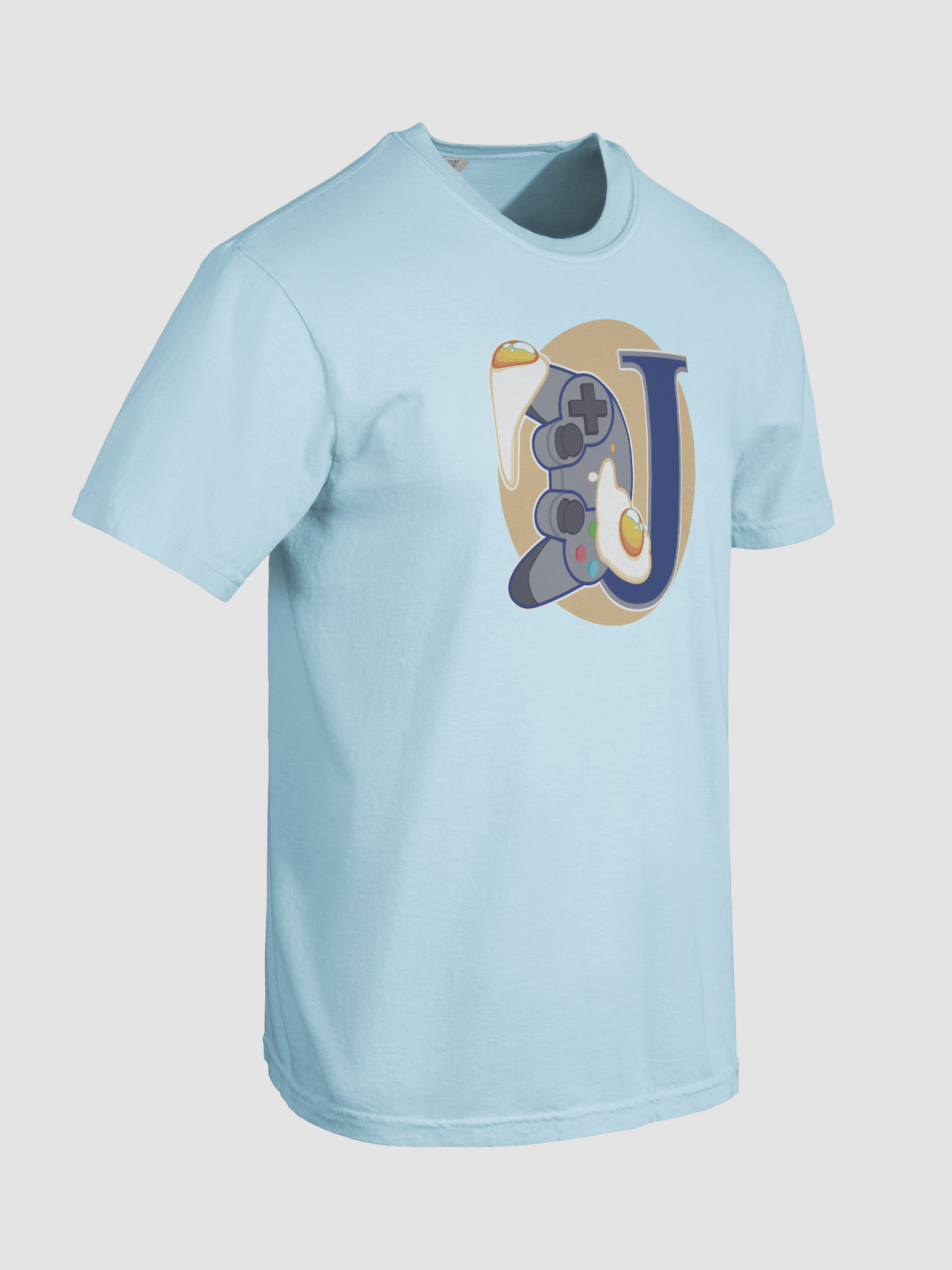 Delicious Blue Tee (Yellow Logo) product image (8)