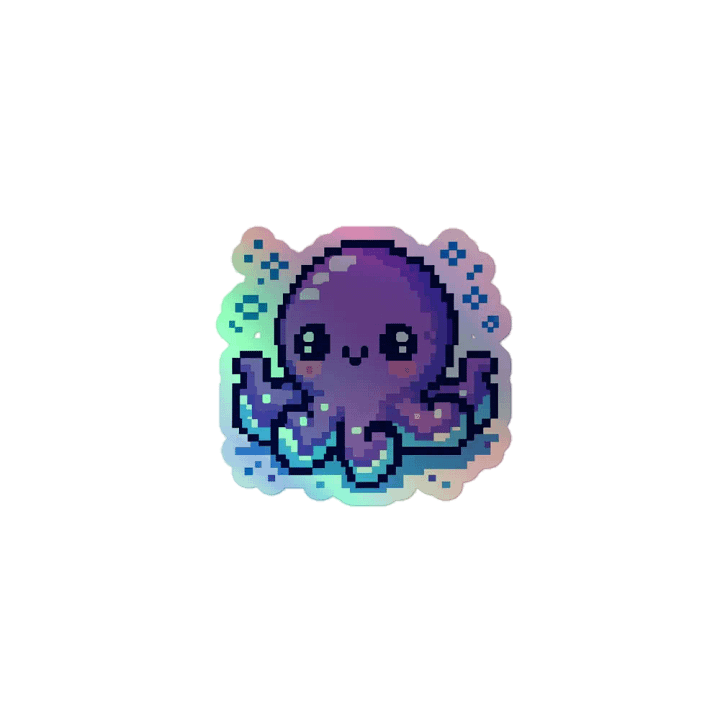 OctoSparkle Holographic Sticker product image (1)