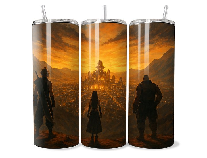 Final Fantasy VII – Heroes of Midgar 20oz Stainless Steel Tumbler product image (1)