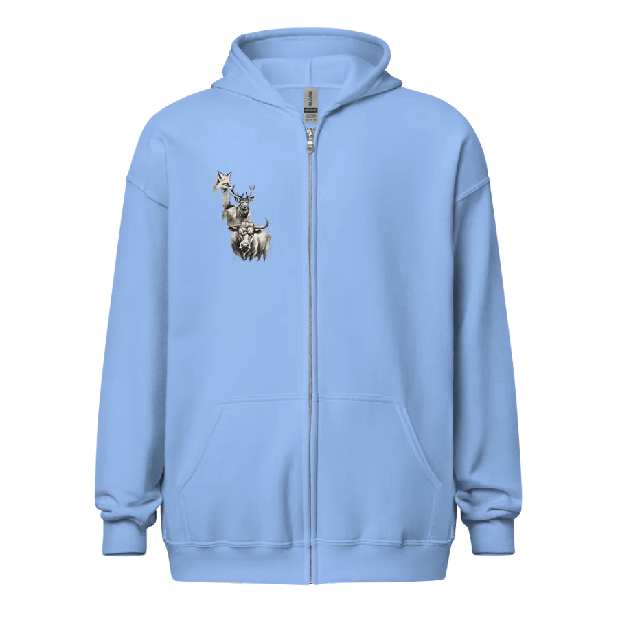 Trifecta Vixen Stag and Bull back print zip front hoodie product image (10)