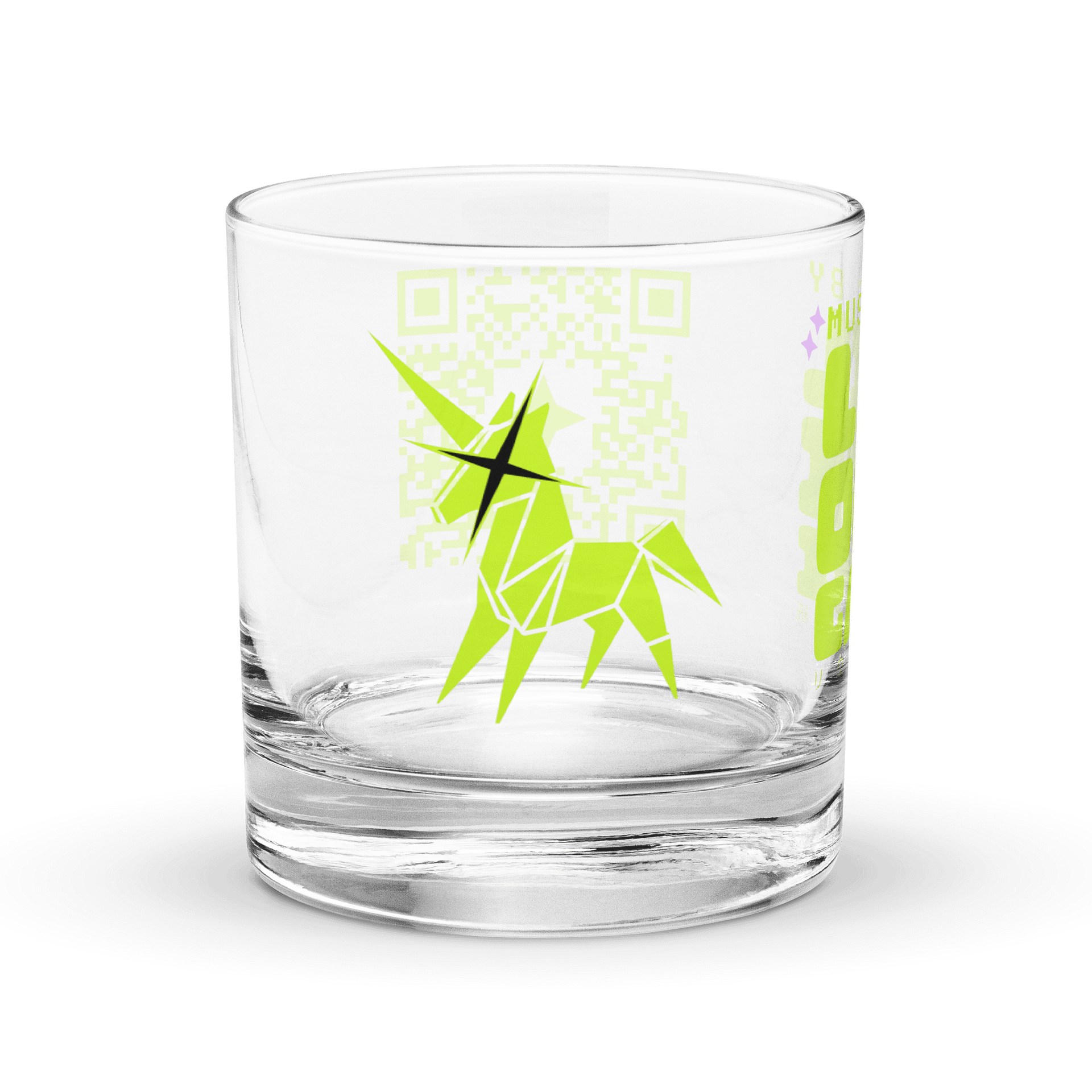 Lil' Origami Rocks Glass [Acid Logo] product image (3)