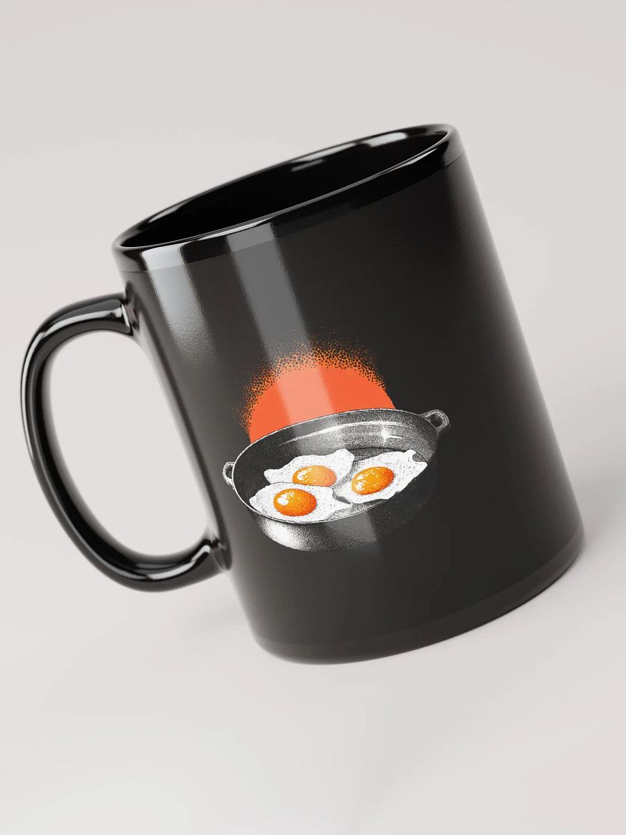 Fried eggs in a pan - illustrated in dotted raster style product image (3)