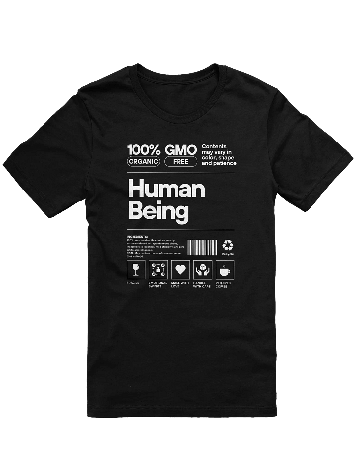 Human Being – Contents May Vary Tee (Dark) product image (1)