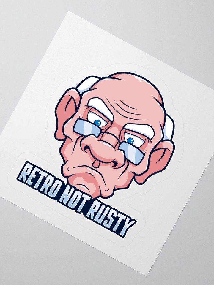 Retro Not Rusty Funny Old Gamer Dad Sticker product image (4)