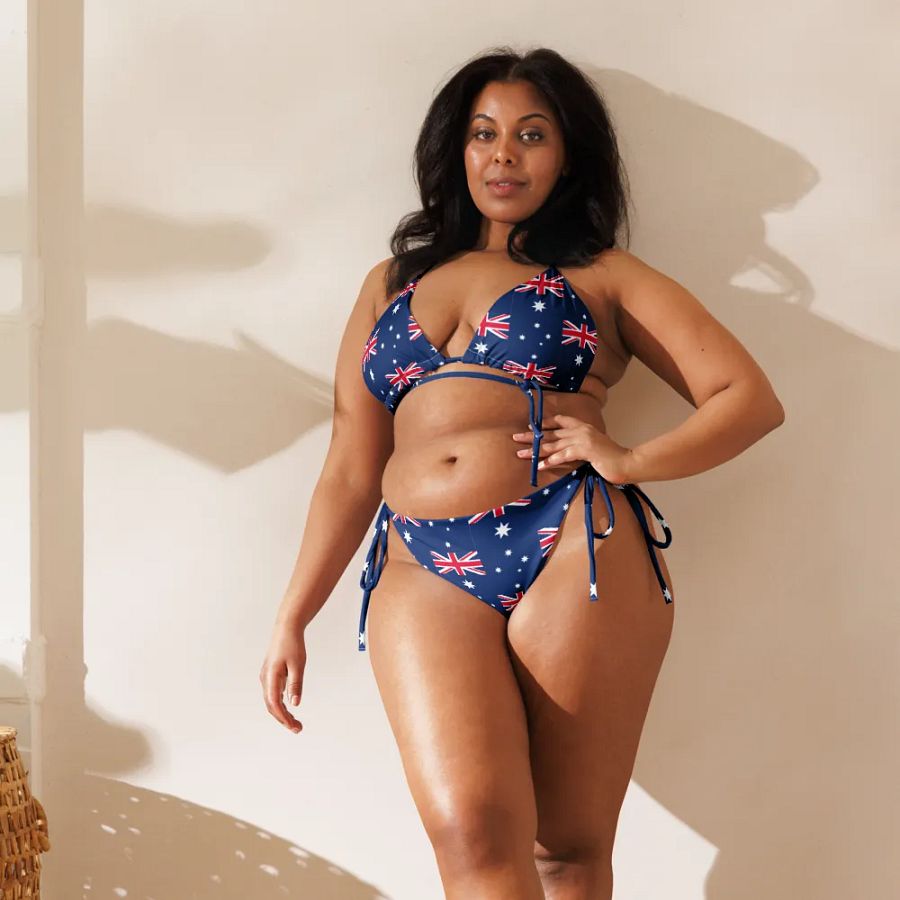 Women's Aussie Flag All-Over Bikini product image (10)
