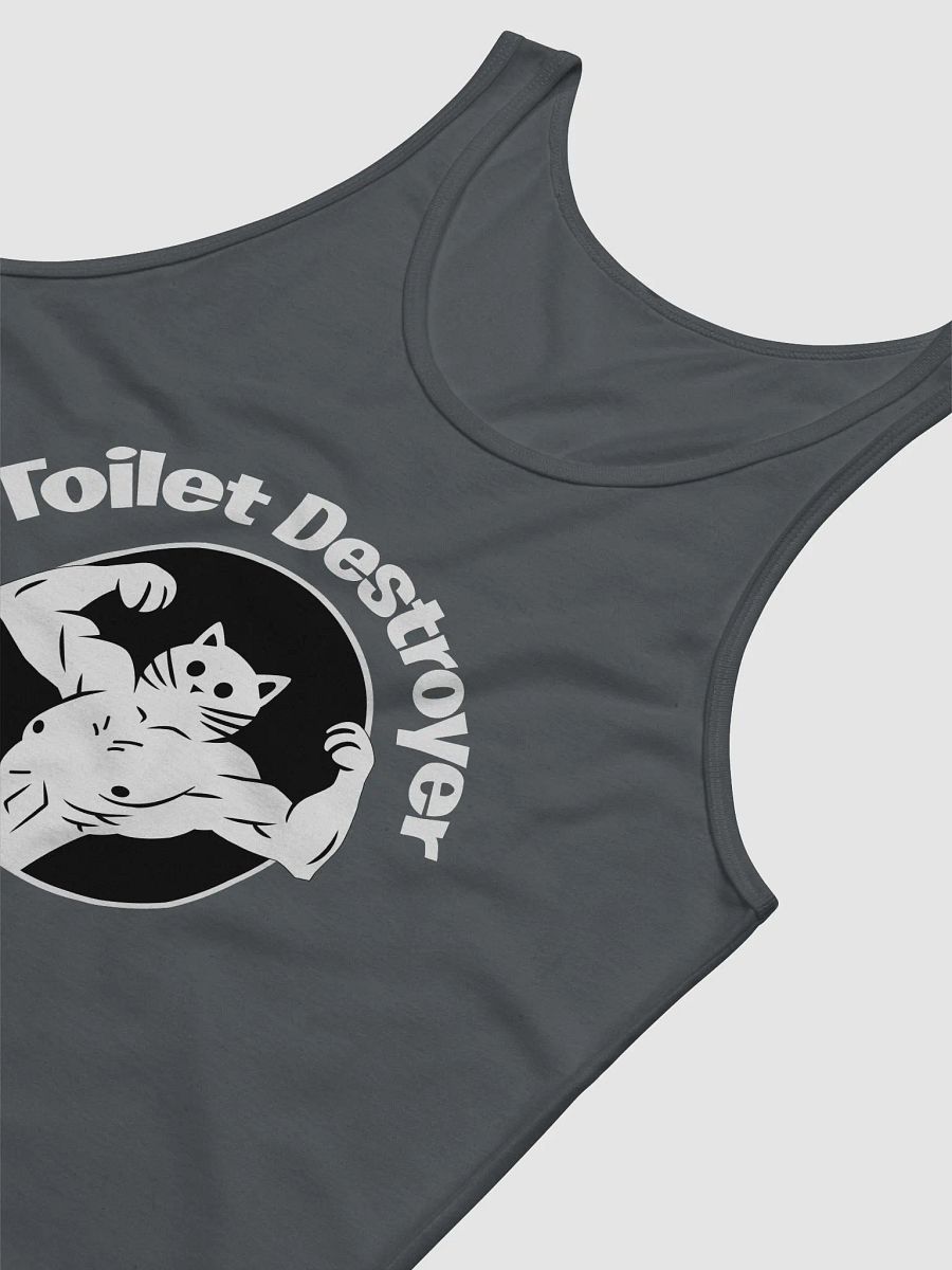Toilet Destroyer White Logo Tank Top product image (3)