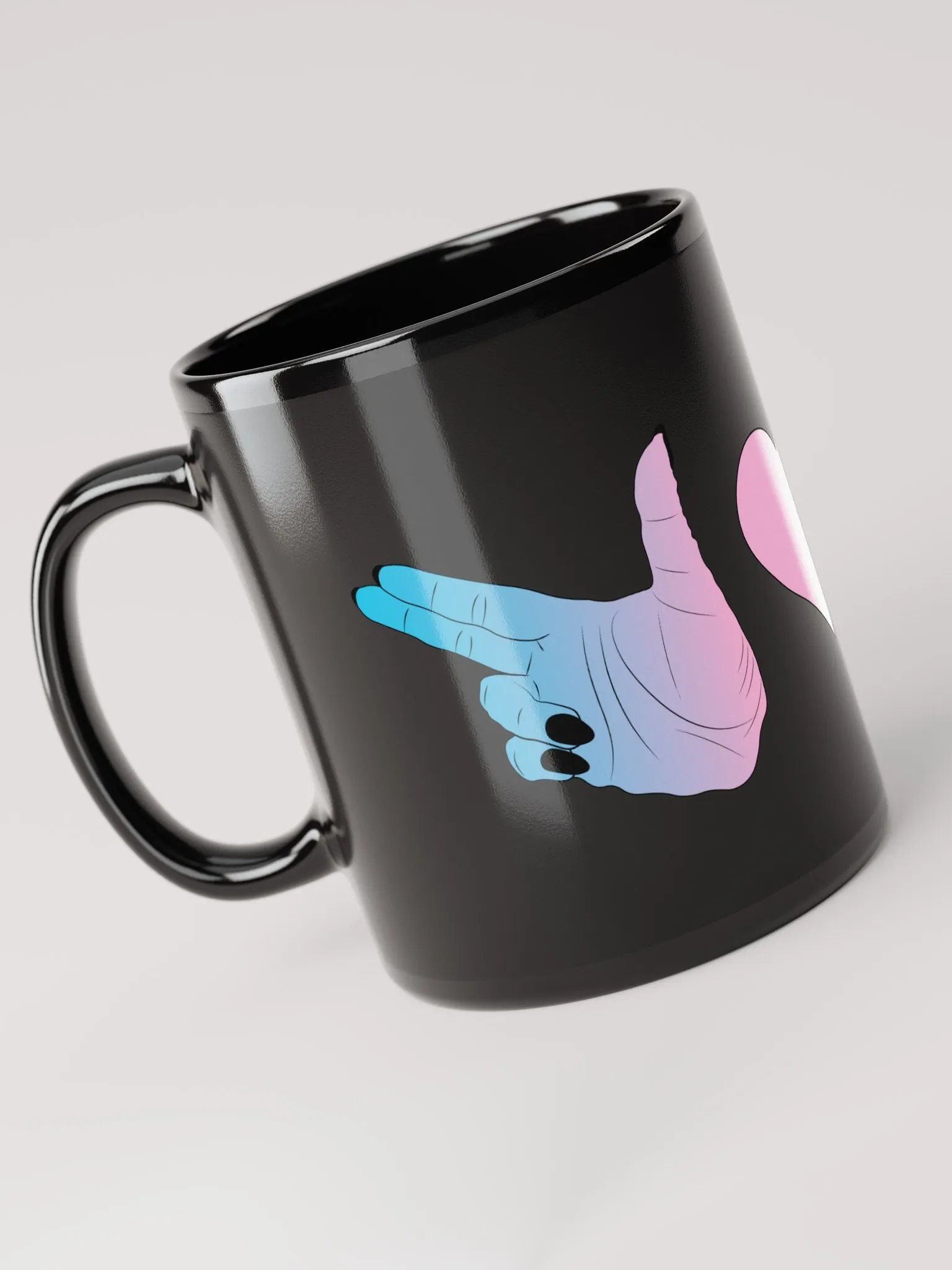 Finger Guns (trans flag) Mug product image (5)