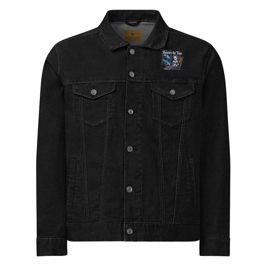 Midnight Veil Designs Gothic Denim Jacket - Black Denim (S-2XL) product image (1)