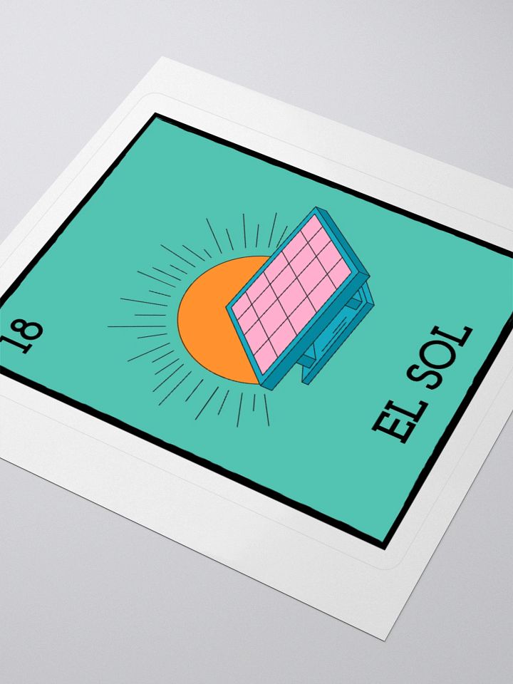 El Sol Card Sticker product image (1)