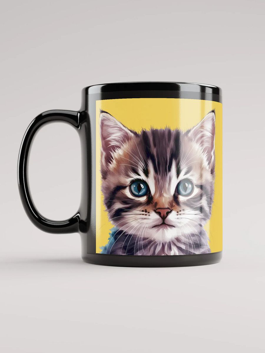 Cute Cat Mug Yellow product image (12)