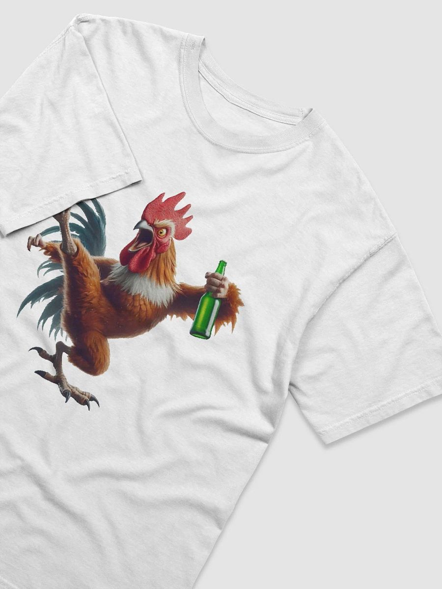 "High Kick Rooster" #Humorous Heavyweight White T-Shirt product image (3)