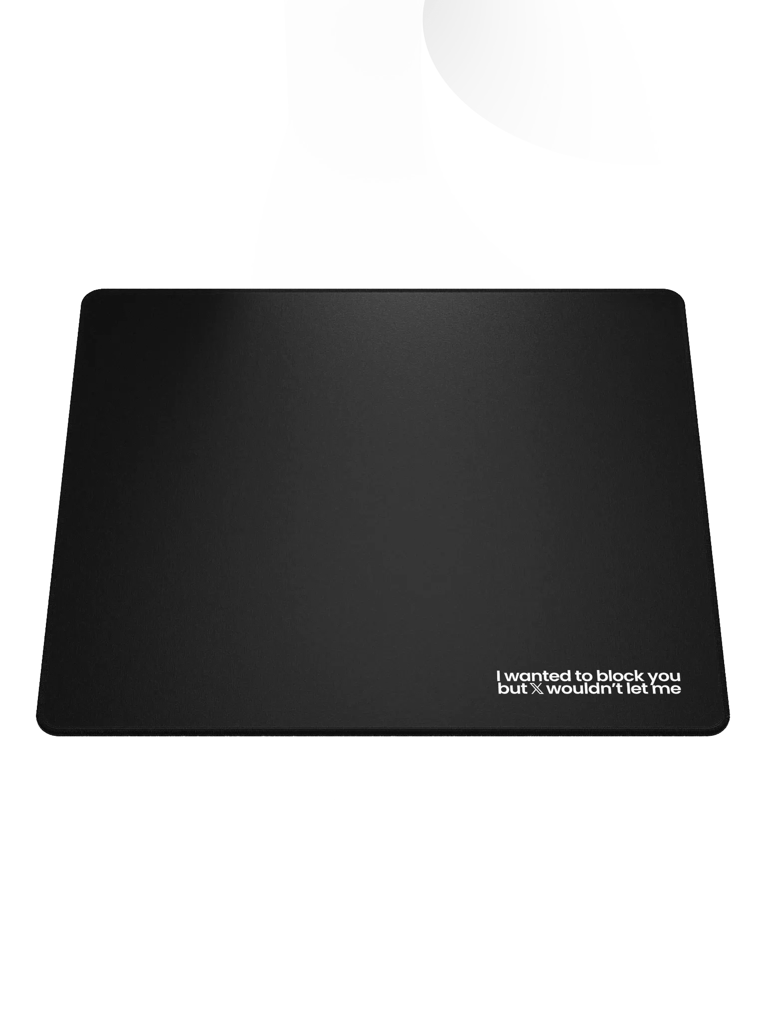 Blocked On X Mouse Pad - Black product image (1)