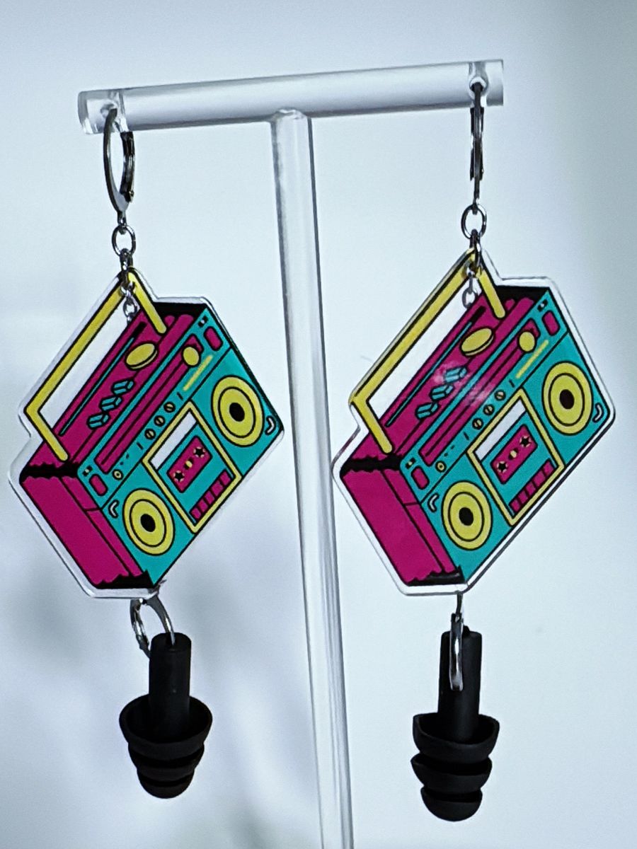 Boom Box Bass Busterz Earrings product image (1)
