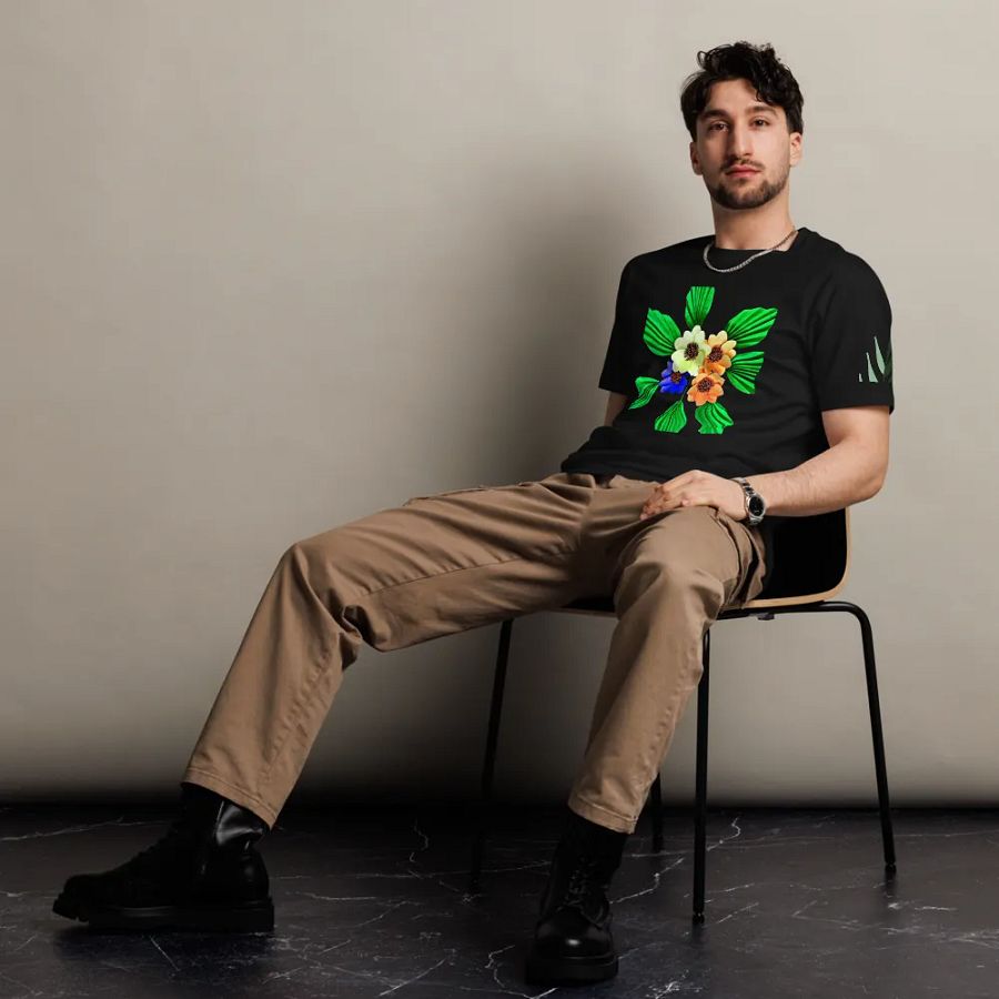 Floral Harmony Unisex Premium T-Shirt product image (9)