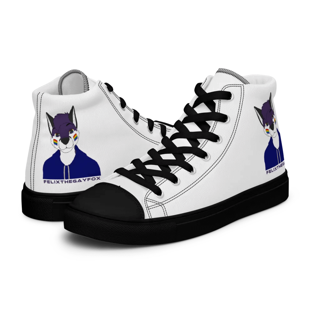 FelixTheGayFox - Men's High Top Canvas Shoes product image (8)