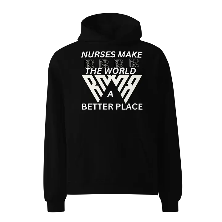 Tri-Wave Emblem Oversized Hoodie product image (1)
