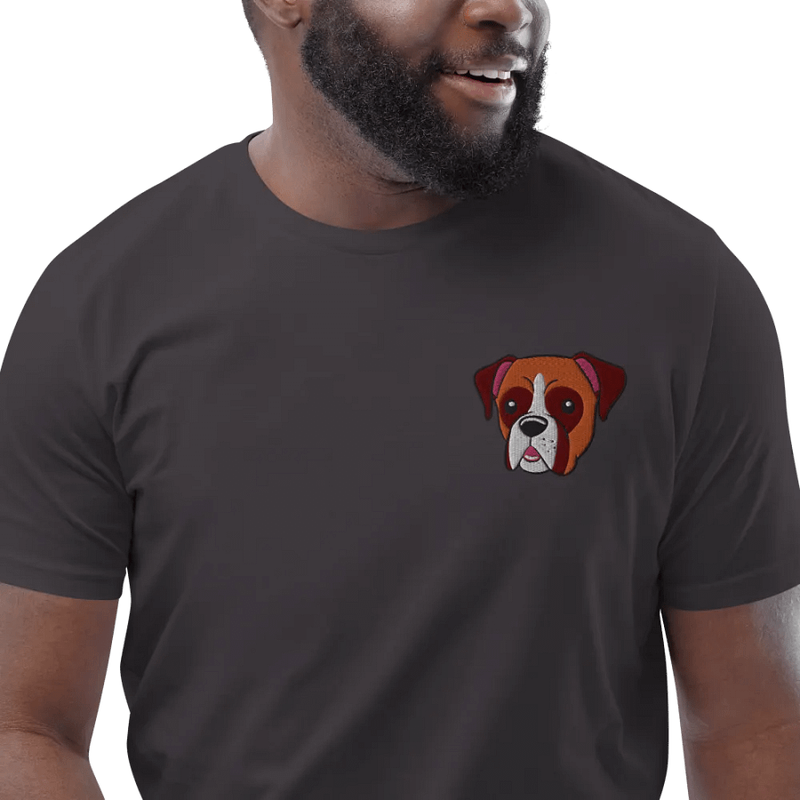 Friendly Boxer Dog Embroidered T-Shirt product image (9)