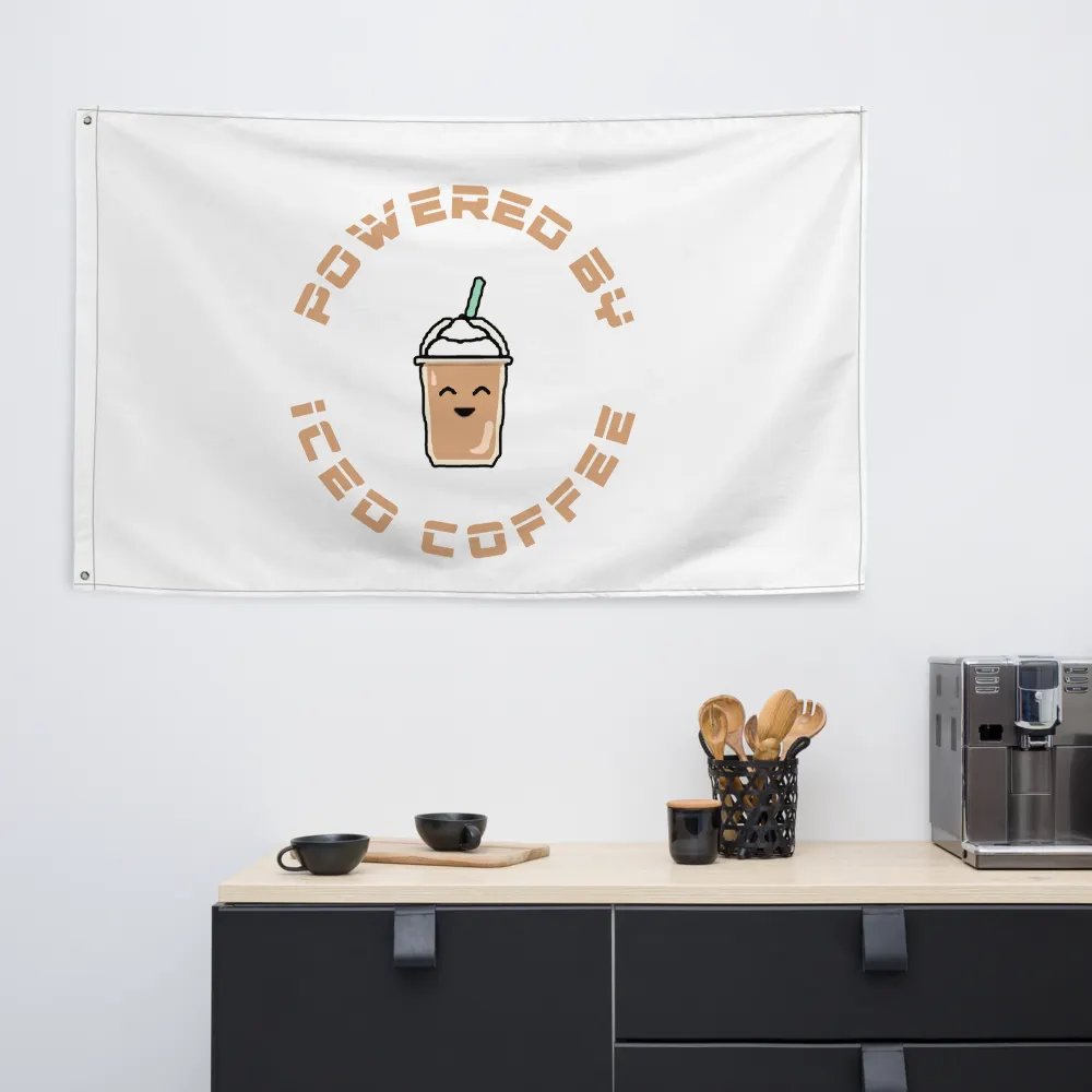 Powered By Iced Coffee Flag product image (6)