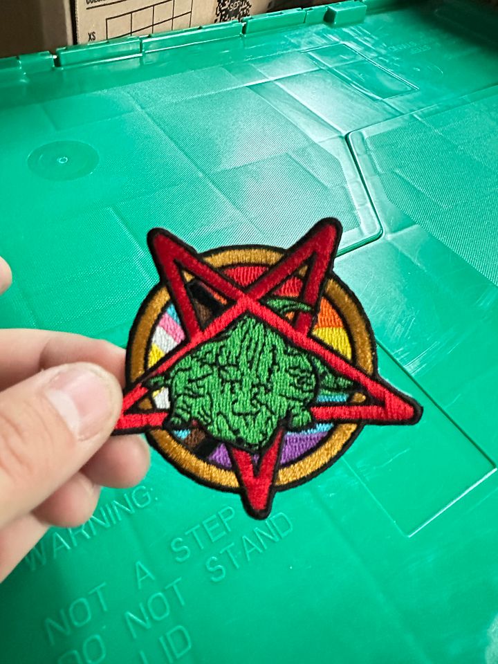 Flat Fuck Pentagram Patch product image (1)
