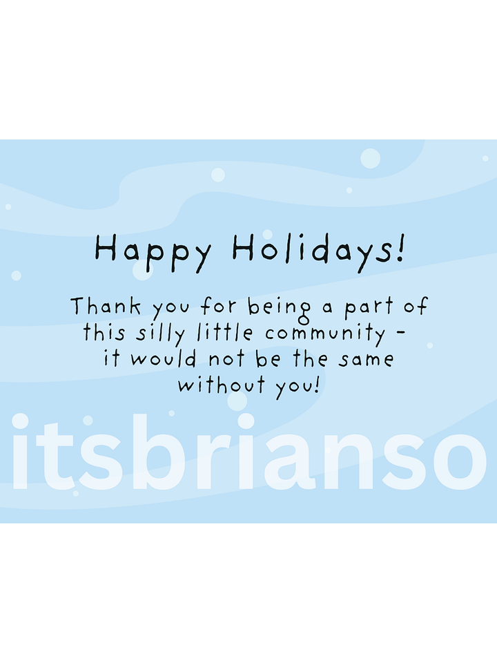 Brian's Holiday Postcard product image (2)