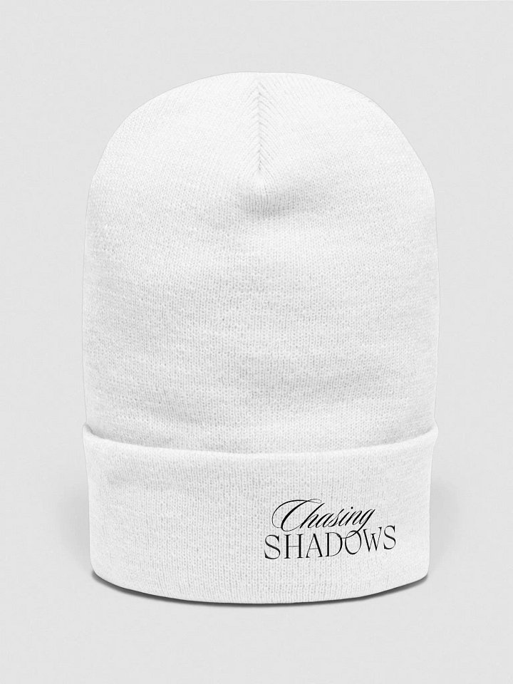 Chasing Shadows Cuffed Beanie White product image (2)