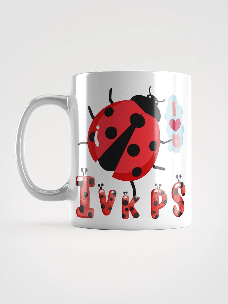 White Glossy Mug Ladybug product image (6)