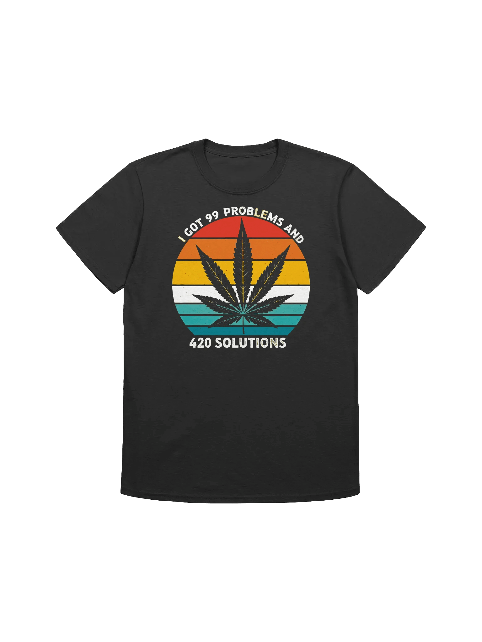 420 Sunset Solution-Weed Humor for the Stressed T-Shirt product image (4)
