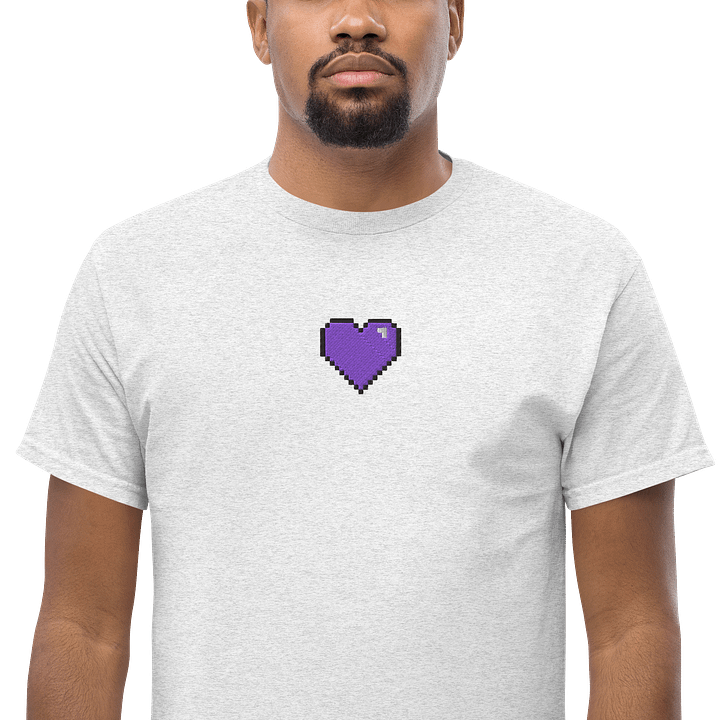 HollyRex Pixel Heart Embroidered Cotton Tee product image (2)