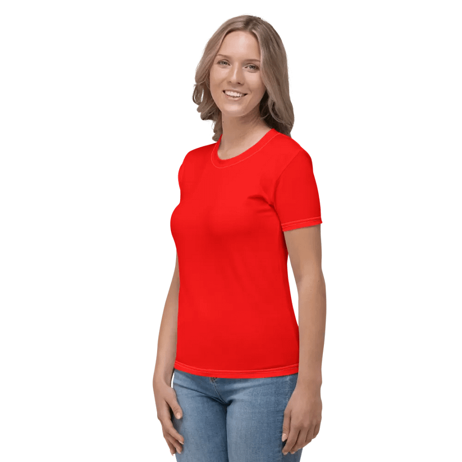 Plain Color Red T-Shirt product image (3)