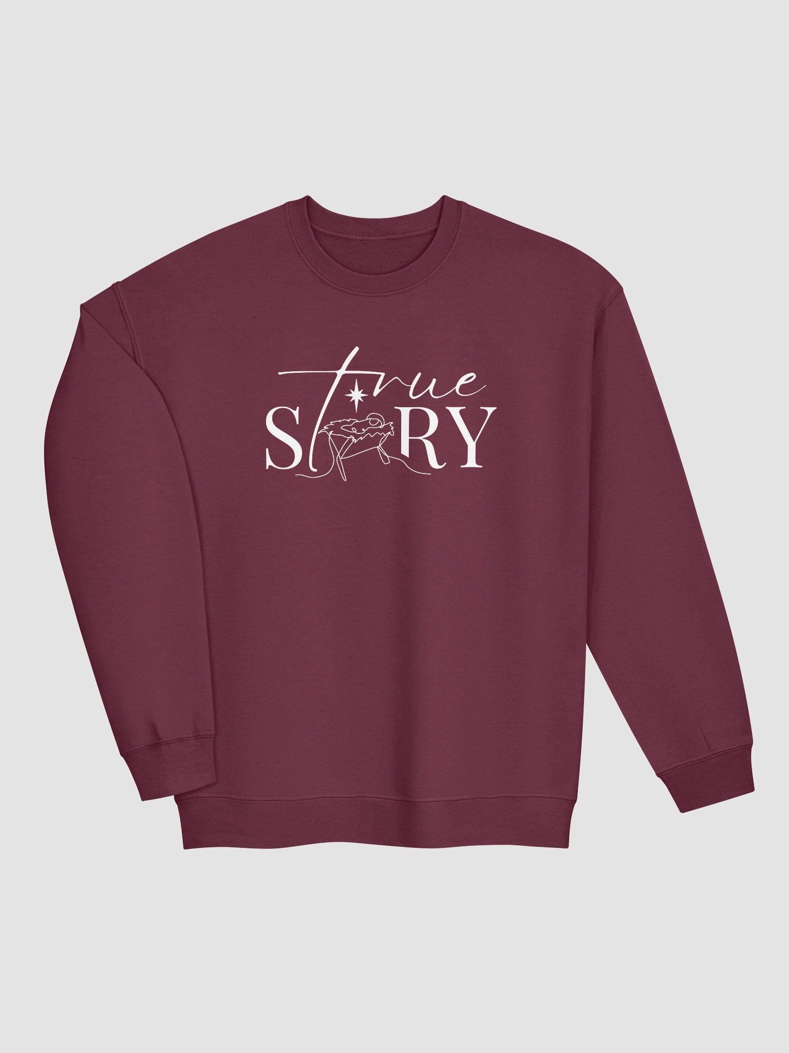 True Story Nativity Christmas Graphic Crewneck Sweatshirt product image (7)
