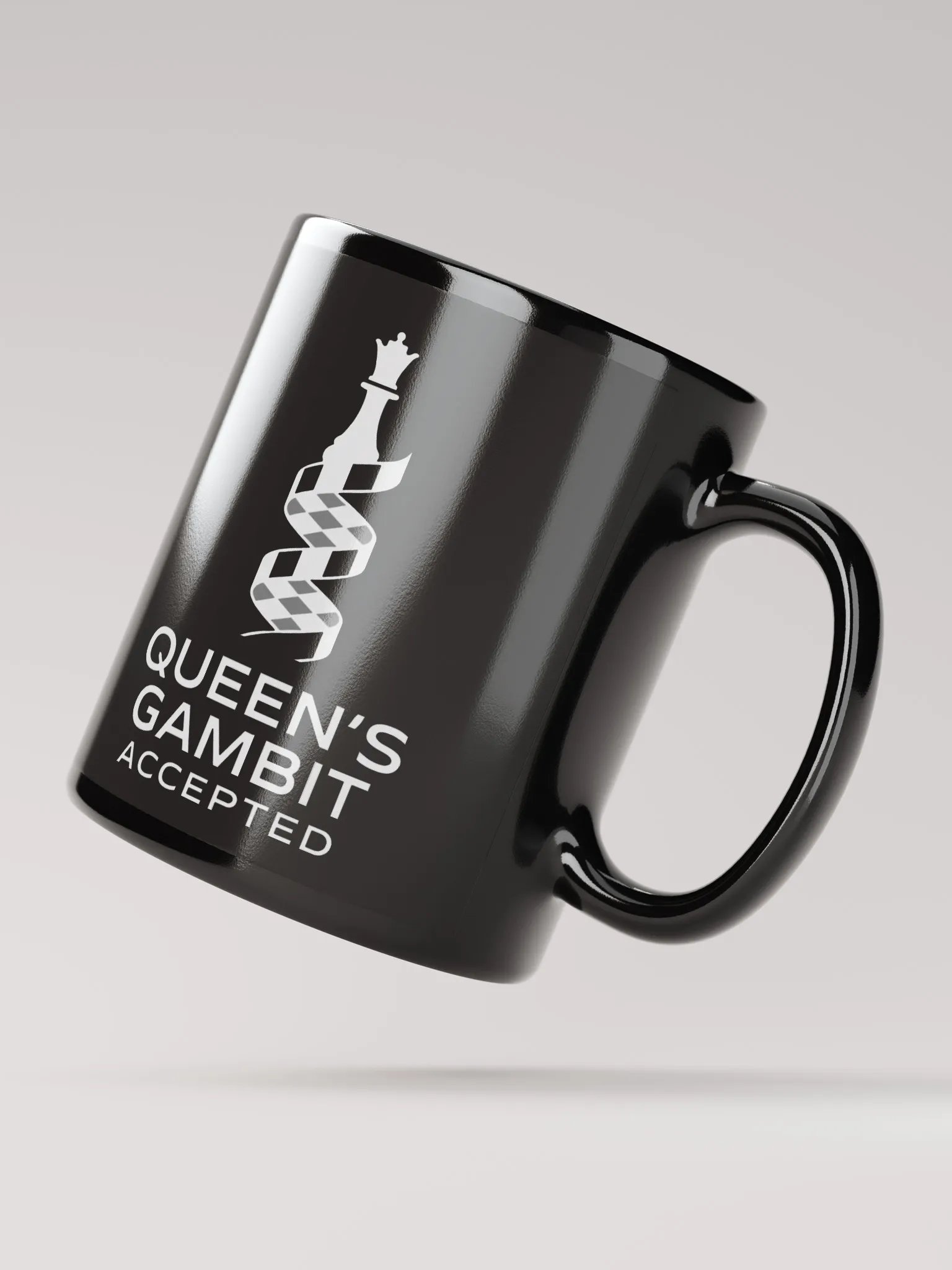 Queen's Gambit Accepted - Black Glossy Mug product image (4)