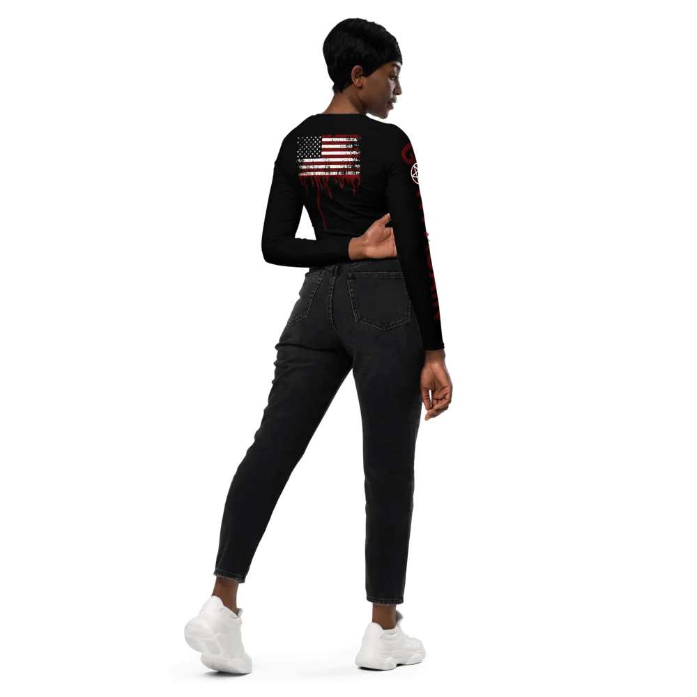 Make America Goth Again - Statement Cropped Top - Sacrilegious Gothic Design for Rebels product image (6)