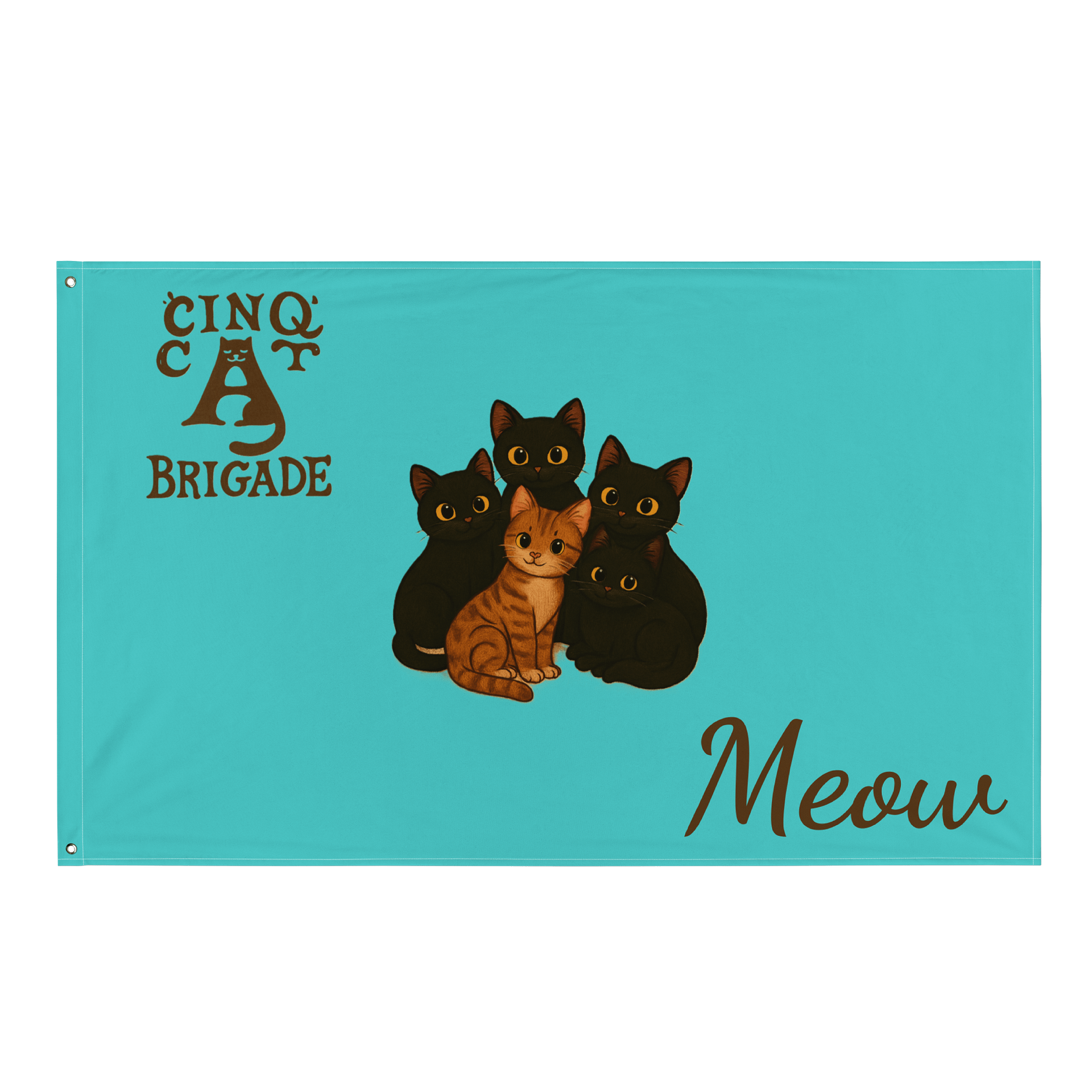 Meow Madness All-Over Flag product image (1)