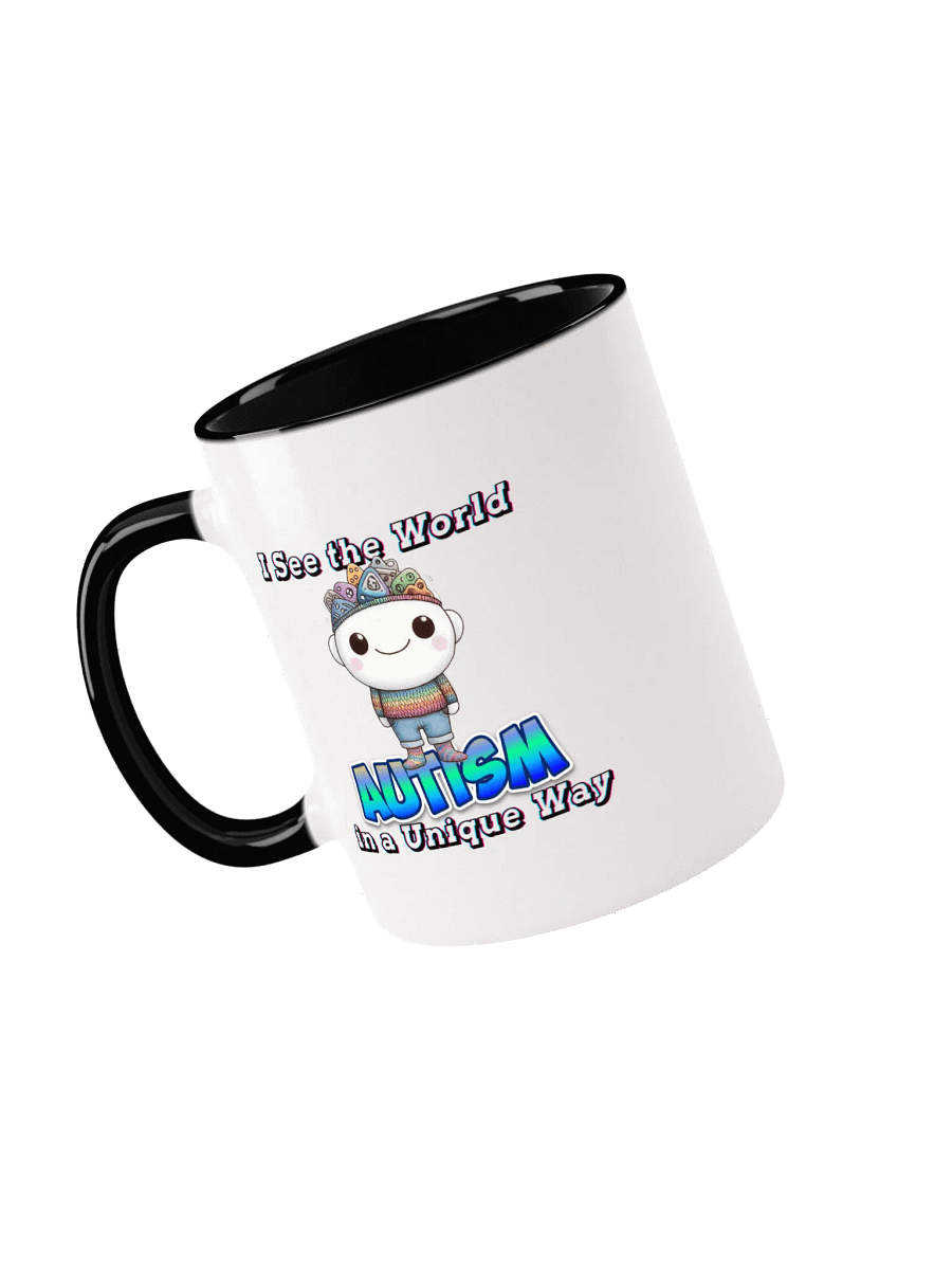 Autism: I See the World in a Unique Way Ceramic Mug with Color Inside product image (44)