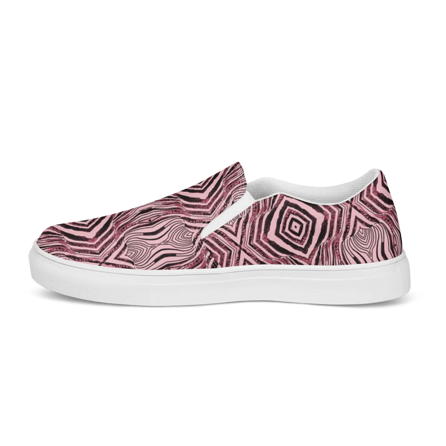 Zebra Collection in Pink Rose -Women's Slip-On Canvas Shoes product image (4)