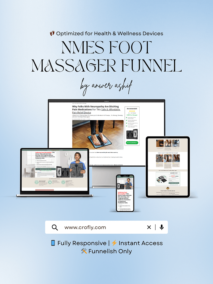 NMES Foot Massager Funnelish Templates product image (1)