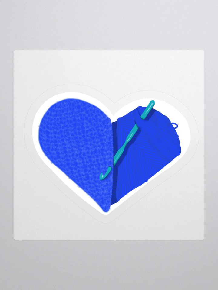 Crochet Love - Blue Sticker product image (2)