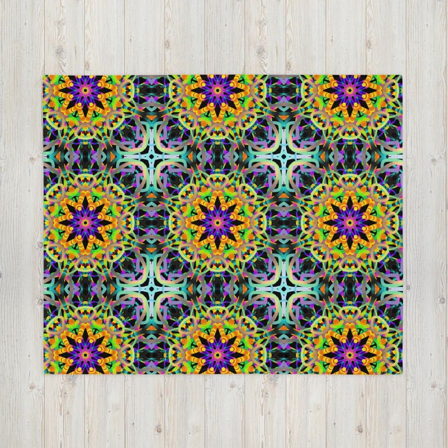 Carnival Kaleidoscope Throw Blanket product image (5)